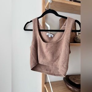 Frankie’s 100% cashmere cropped tank